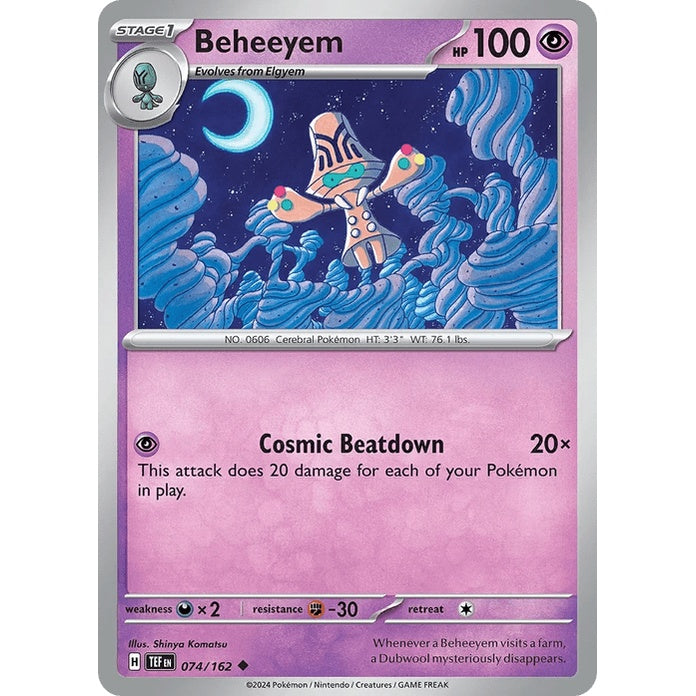 Beheeyem - Temporal Forces (Uncommon) [TEF-74] English / Near Mint / Normal
