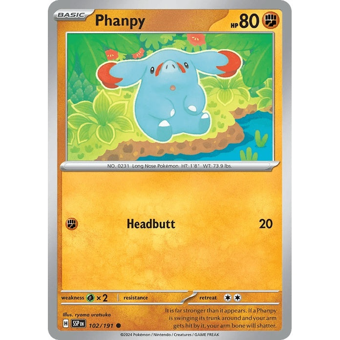 Phanpy - Surging Sparks (Common) [SSP-102] English / Near Mint / Normal
