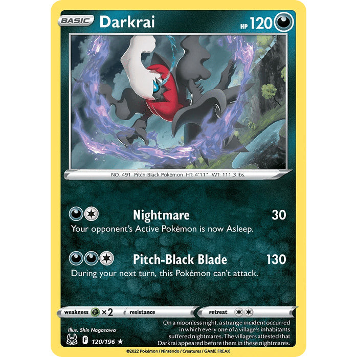 Darkrai - Lost Origin (Rare Holo) [LOR-120] English / Near Mint / Normal