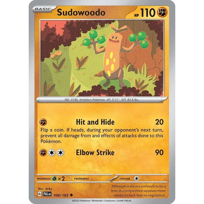 Sudowoodo - Paldea Evolved (Uncommon) [PAL-109] English / Near Mint / Normal