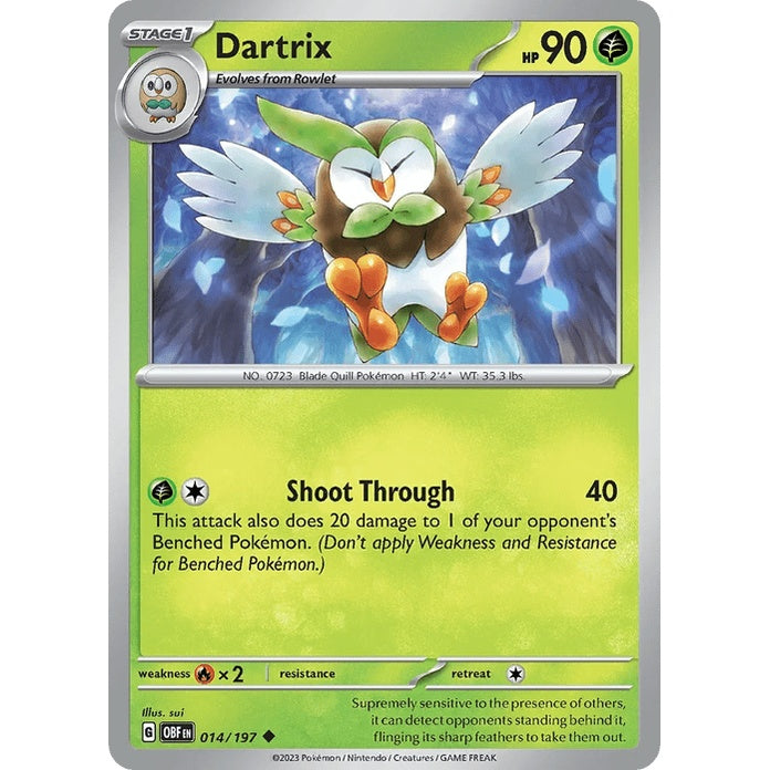 Dartrix - Obsidian Flames (Uncommon) [OBF-14] English / Near Mint / Normal
