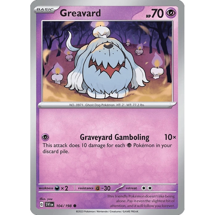 Greavard - Scarlet & Violet (Common) [SVI-104] English / Near Mint / Normal