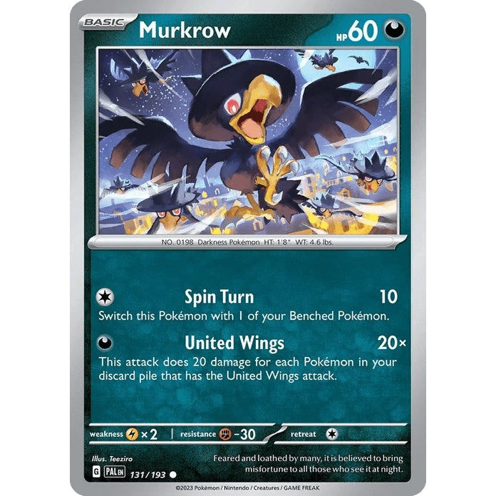 Murkrow - Paldea Evolved (Common) [PAL-131] English / Near Mint / Normal