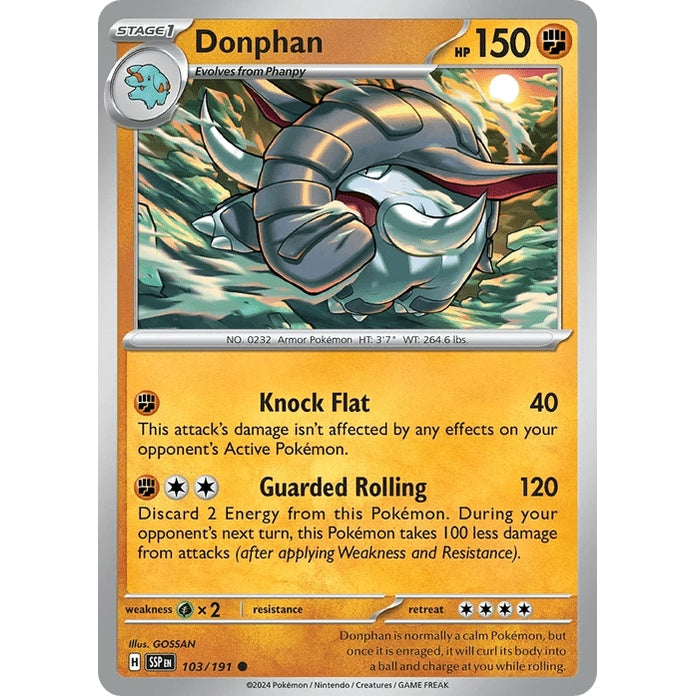 Donphan - Surging Sparks (Common) [SSP-103] English / Near Mint / Normal
