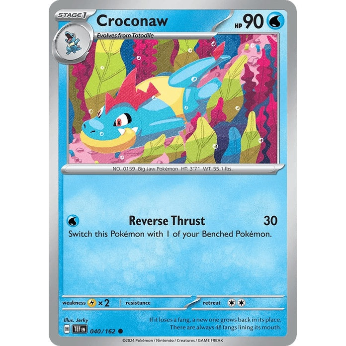 Croconaw - Temporal Forces (Common) [TEF-40] English / Near Mint / Normal