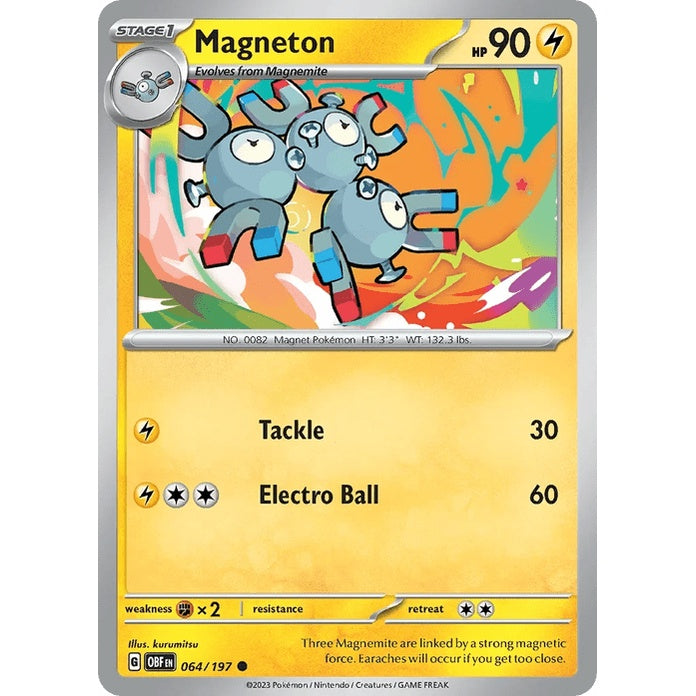 Magneton - Obsidian Flames (Common) [OBF-64] English / Near Mint / Normal