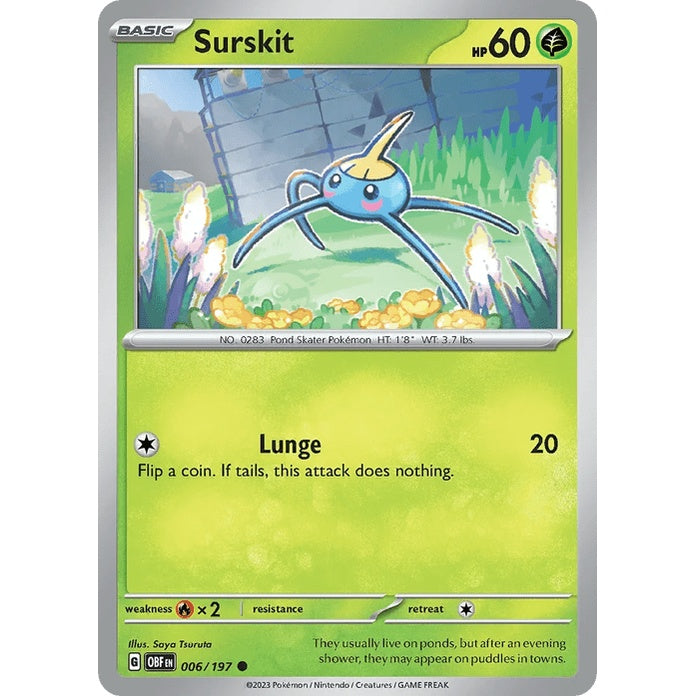 Surskit - Obsidian Flames (Common) [OBF-6] English / Near Mint / Normal