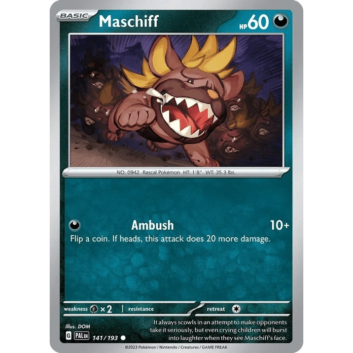Maschiff - Paldea Evolved (Common) [PAL-141] English / Near Mint / Normal