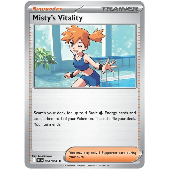 Misty's Vitality - Pitch Black (Uncommon) [PBL-80] English / Near Mint / Normal