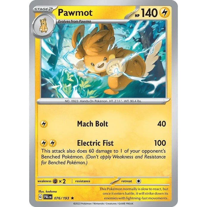 Pawmot - Paldea Evolved (Rare) [PAL-76] English / Near Mint / Normal
