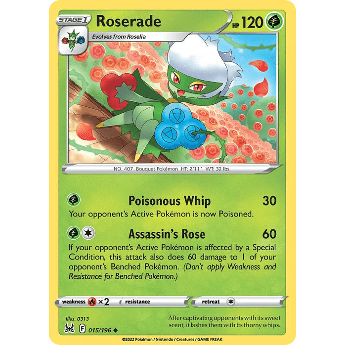 Roserade - Lost Origin (Uncommon) [LOR-15] English / Near Mint / Normal