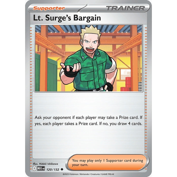 Lt. Surge's Bargain - Mega Evolution (Uncommon) [MEG-120] English / Near Mint / Normal