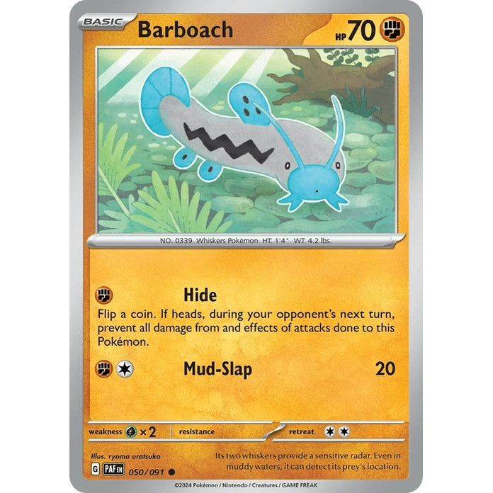 Barboach - Paldean Fates (Common) [PAF-50] English / Near Mint / Normal