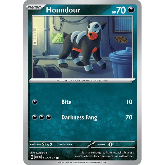 Houndour - Obsidian Flames (Common) [OBF-132] English / Near Mint / Normal