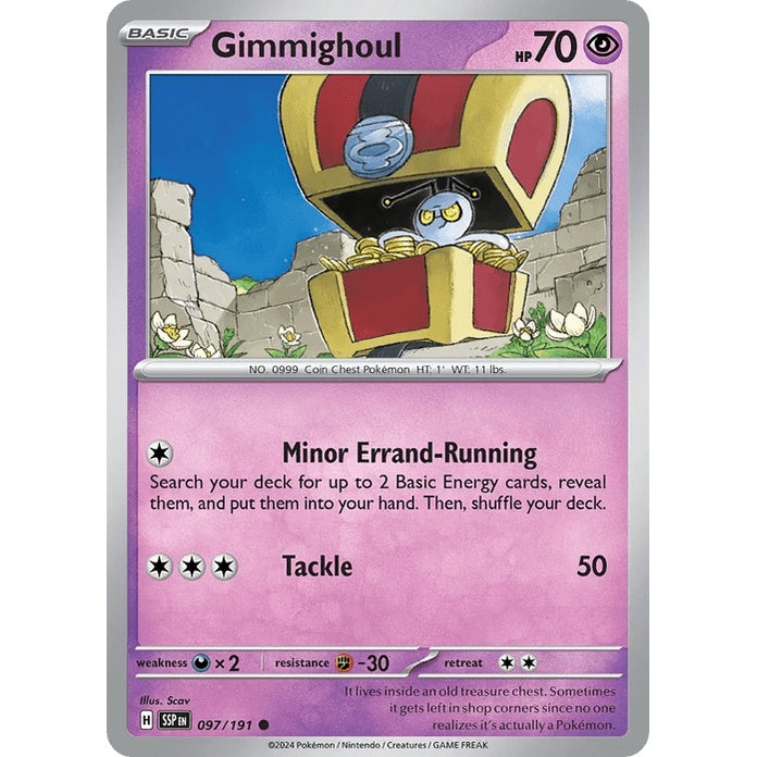 Gimmighoul - Surging Sparks (Common) [SSP-97] English / Near Mint / Normal