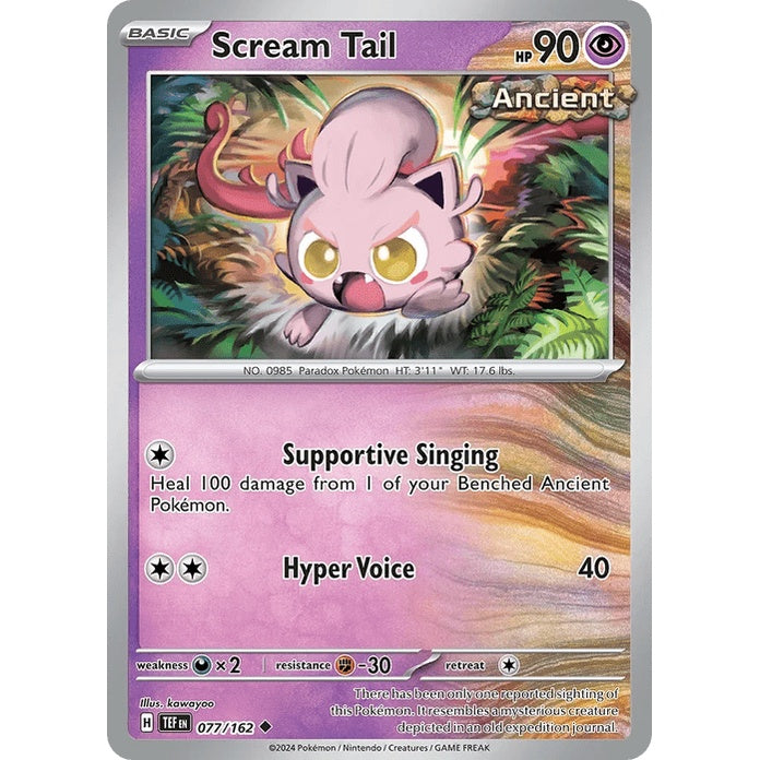 Scream Tail - Temporal Forces (Uncommon) [TEF-77] English / Near Mint / Normal