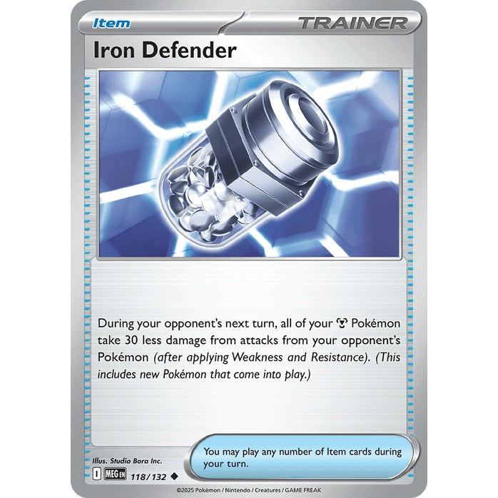 Iron Defender - Mega Evolution (Uncommon) [MEG-118] English / Near Mint / Normal