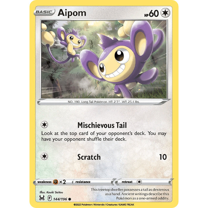 Aipom - Lost Origin (Common) [LOR-144] English / Near Mint / Normal