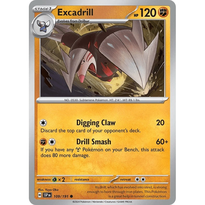 Excadrill - Surging Sparks (Common) [SSP-109] English / Near Mint / Normal