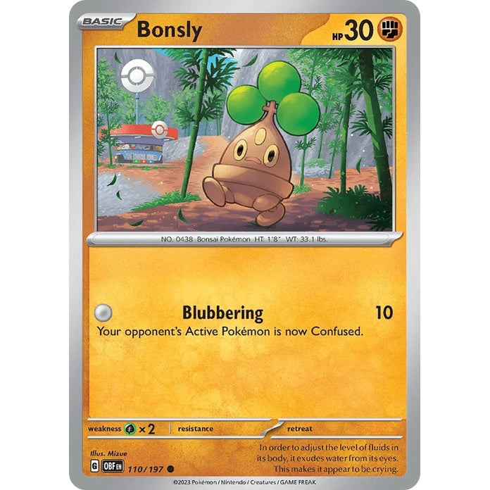 Bonsly - Obsidian Flames (Common) [OBF-110] English / Near Mint / Normal