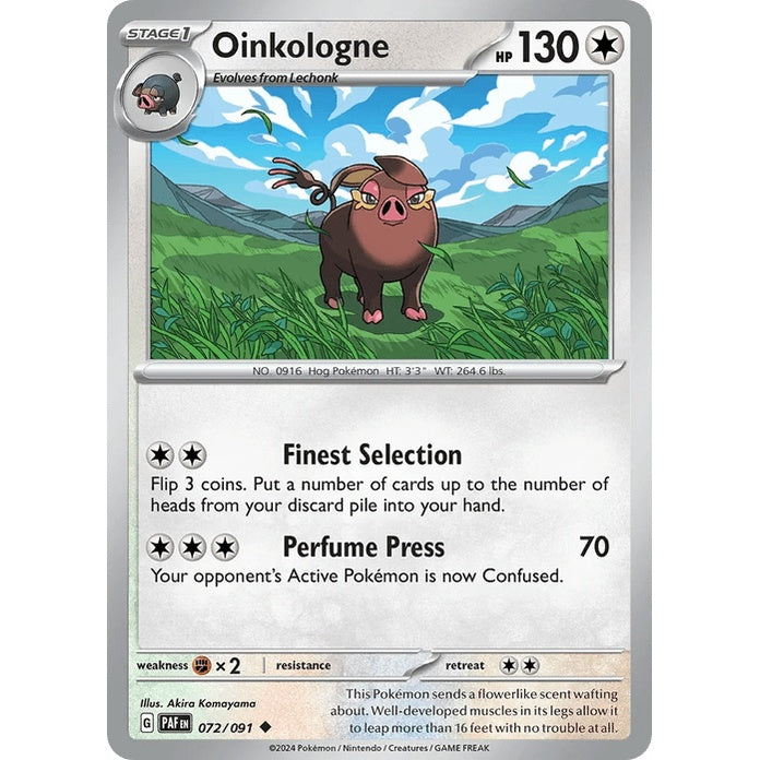 Oinkologne - Paldean Fates (Uncommon) [PAF-72] English / Near Mint / Normal