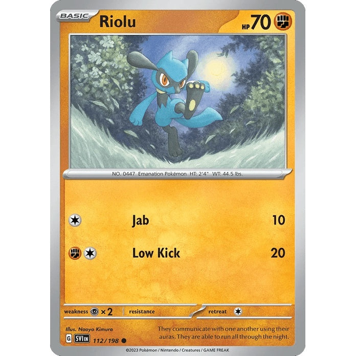 Riolu - Scarlet & Violet (Common) [SVI-112] English / Near Mint / Normal