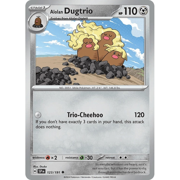 Alolan Dugtrio - Surging Sparks (Uncommon) [SSP-123] English / Near Mint / Normal