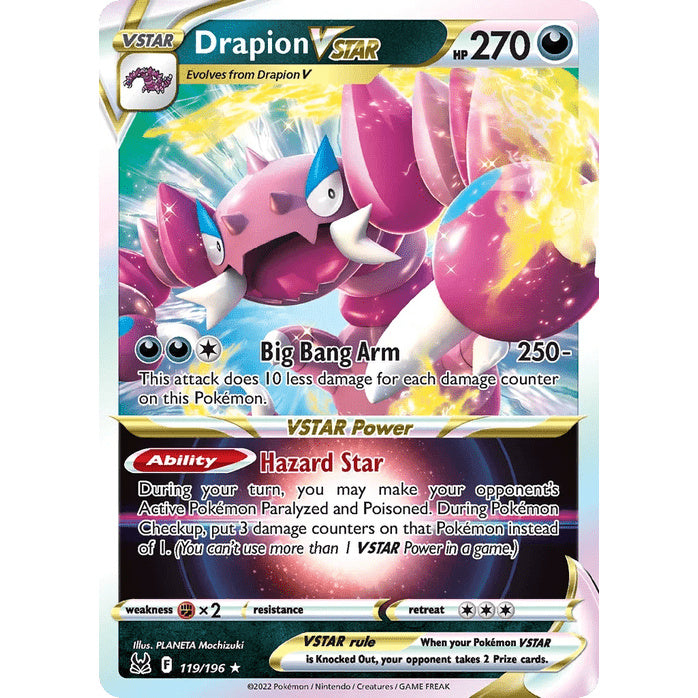 Drapion VSTAR - Lost Origin (Rare Holo VSTAR) [LOR-119] English / Near Mint / Normal