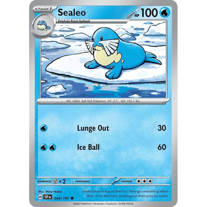 Sealeo - Surging Sparks (Common) [SSP-44] English / Near Mint / Normal