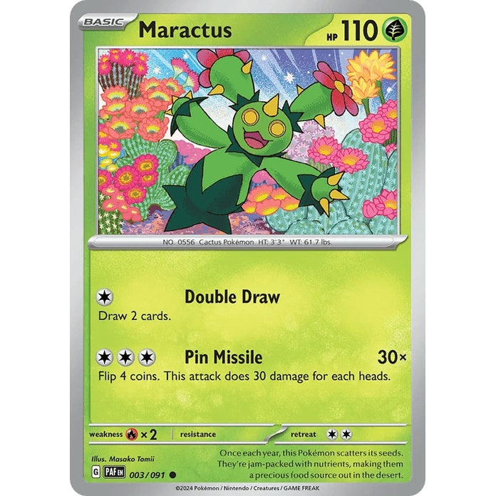 Maractus - Paldean Fates (Common) [PAF-3] English / Near Mint / Normal