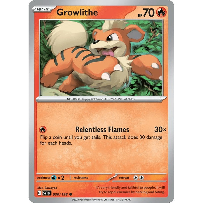 Growlithe - Scarlet & Violet (Common) [SVI-30] English / Near Mint / Normal