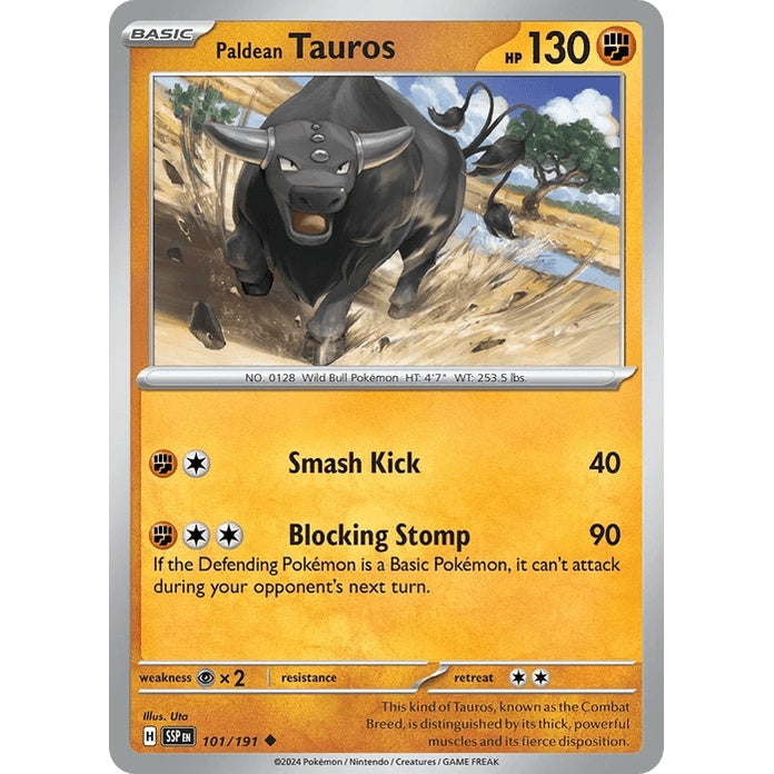 Paldean Tauros - Surging Sparks (Uncommon) [SSP-101] English / Near Mint / Normal