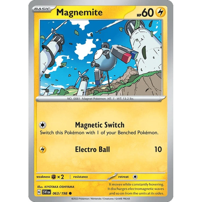 Magnemite - Scarlet & Violet (Common) [SVI-63] English / Near Mint / Normal