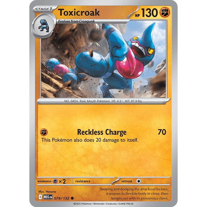 Toxicroak - Mega Evolution (Common) [MEG-79] English / Near Mint / Normal