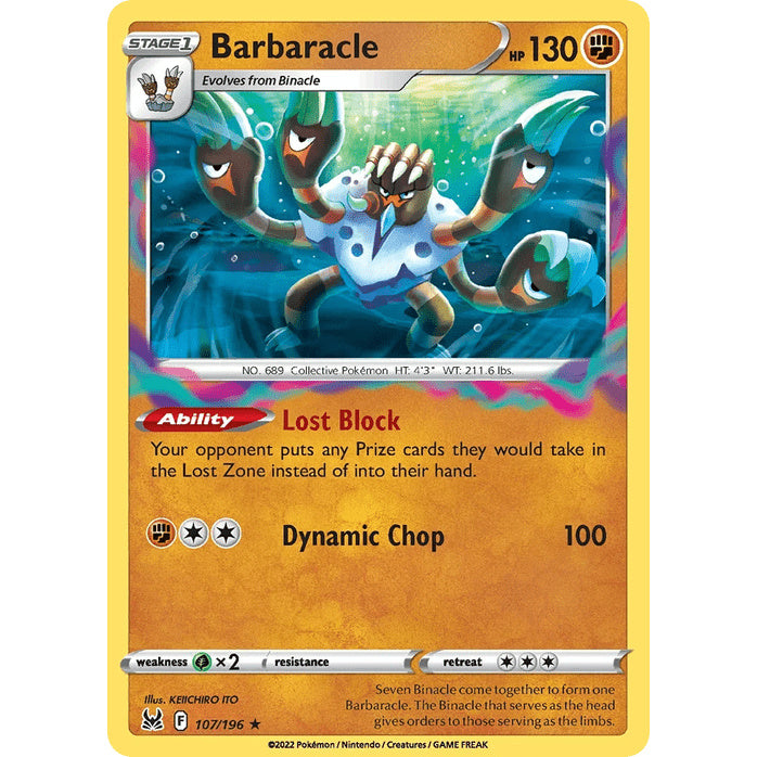 Barbaracle - Lost Origin (Rare Holo) [LOR-107] English / Near Mint / Normal