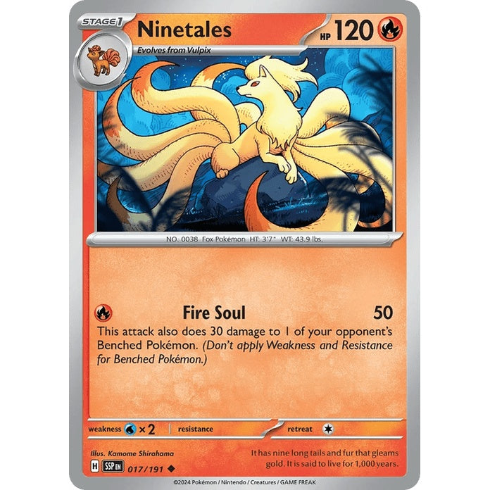 Ninetales - Surging Sparks (Uncommon) [SSP-17] English / Near Mint / Normal