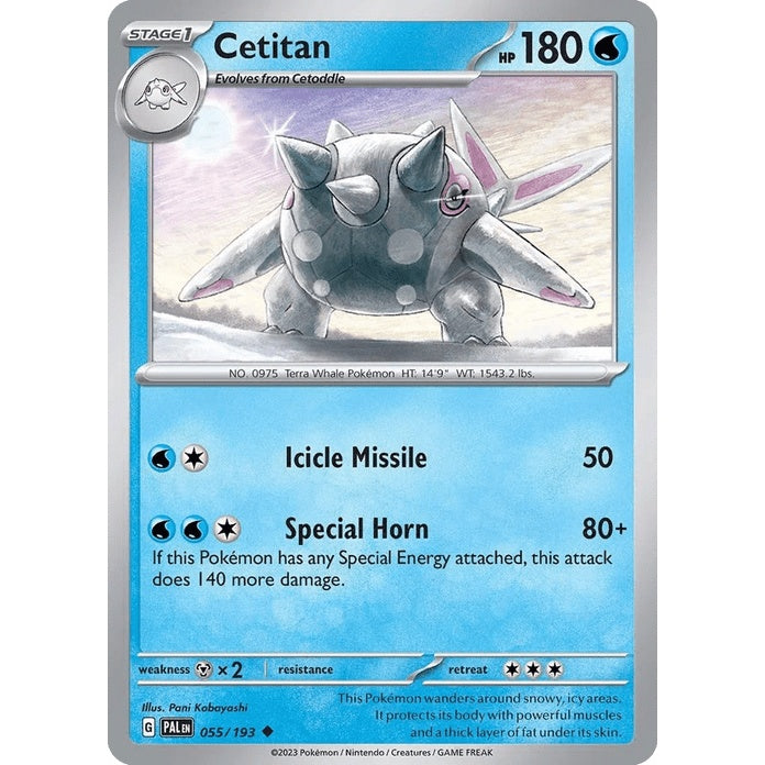 Cetitan - Paldea Evolved (Uncommon) [PAL-55] English / Near Mint / Normal
