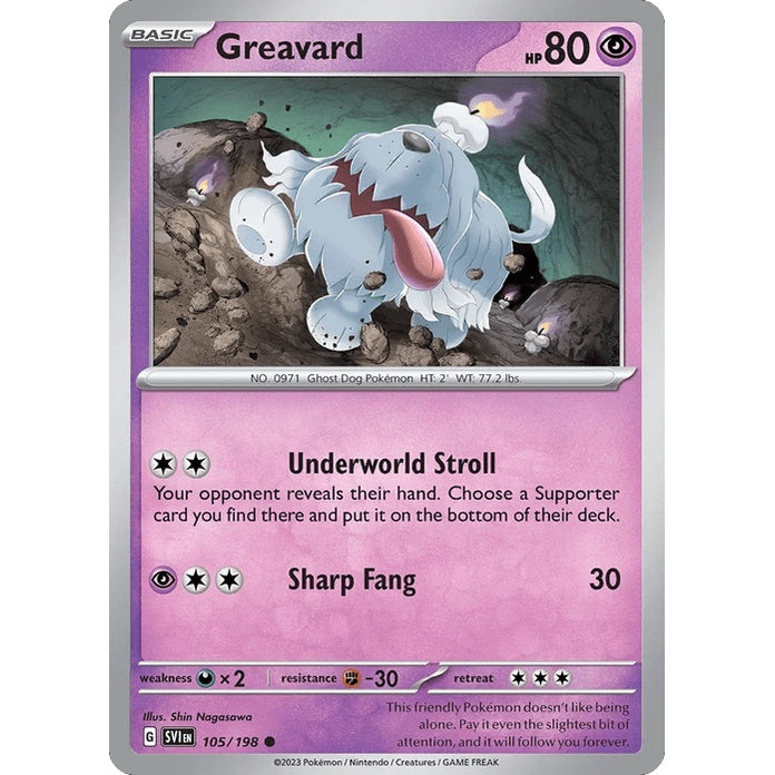 Greavard - Scarlet & Violet (Common) [SVI-105] English / Near Mint / Normal