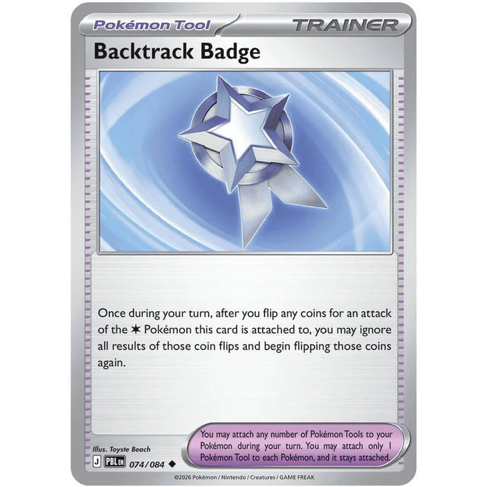 Backtrack Badge - Pitch Black (Uncommon) [PBL-74] English / Near Mint / Normal