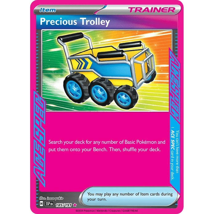 Precious Trolley - Surging Sparks (ACE SPEC Rare) [SSP-185] English / Near Mint / Normal