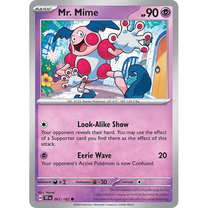 Mr. Mime - Temporal Forces (Common) [TEF-63] English / Near Mint / Normal