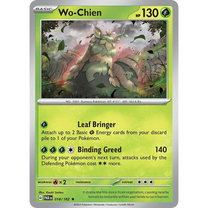 Wo-Chien - Paradox Rift (Rare) [PAR-18] English / Near Mint / Normal