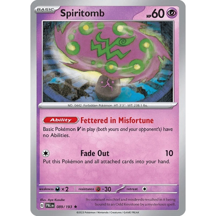 Spiritomb - Paldea Evolved (Rare) [PAL-89] English / Near Mint / Normal
