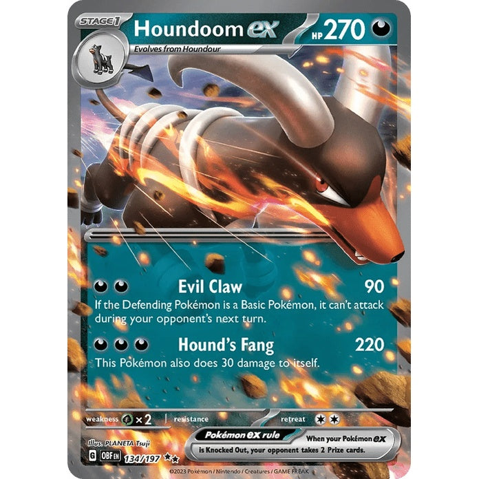 Houndoom ex - Obsidian Flames (Double Rare) [OBF-134] English / Near Mint / Normal