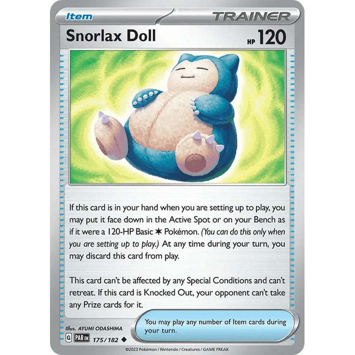Snorlax Doll - Paradox Rift (Uncommon) [PAR-175] English / Near Mint / Normal