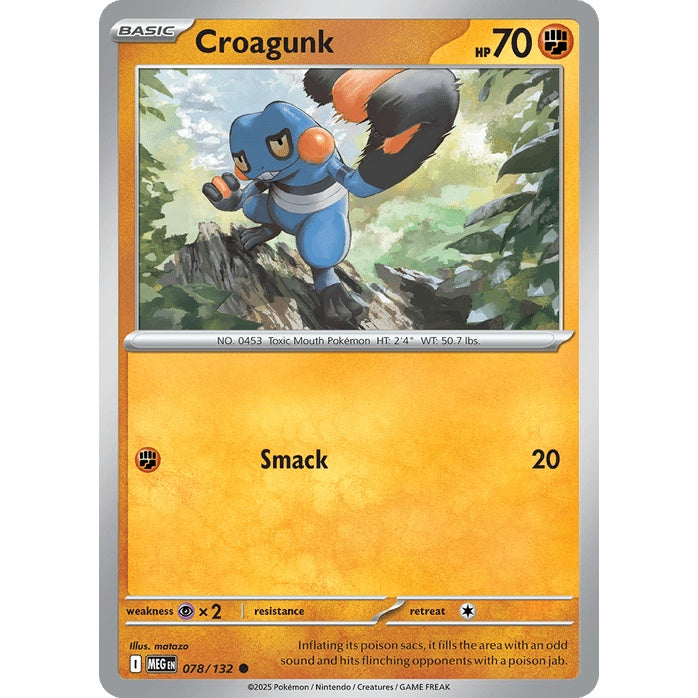 Croagunk - Mega Evolution (Common) [MEG-78] English / Near Mint / Normal