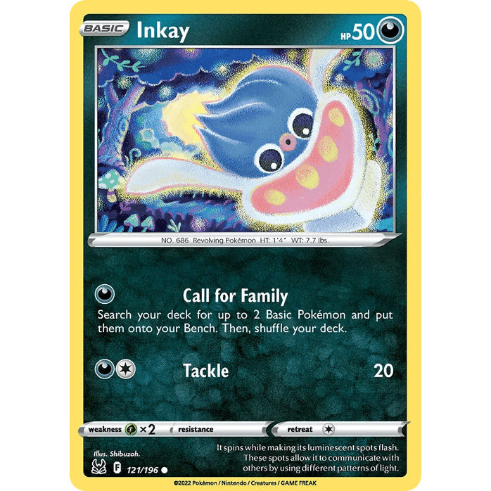 Inkay - Lost Origin (Common) [LOR-121] English / Near Mint / Normal