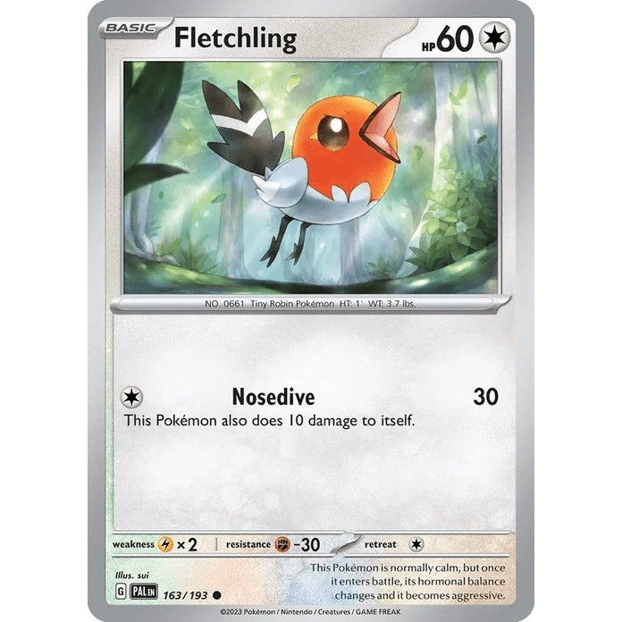 Fletchling - Paldea Evolved (Common) [PAL-163] English / Near Mint / Normal