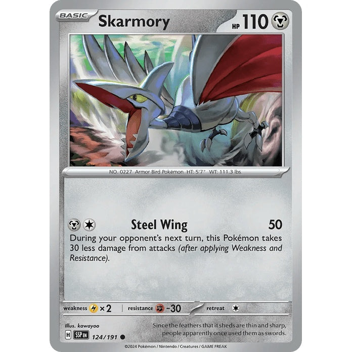 Skarmory - Surging Sparks (Common) [SSP-124] English / Near Mint / Normal