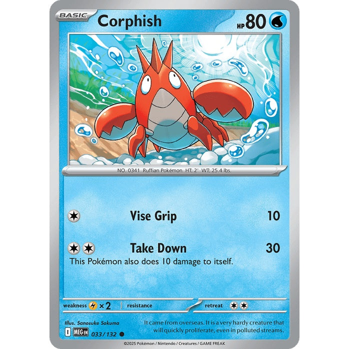 Corphish - Mega Evolution (Common) [MEG-33] Japanese / Near Mint / Normal